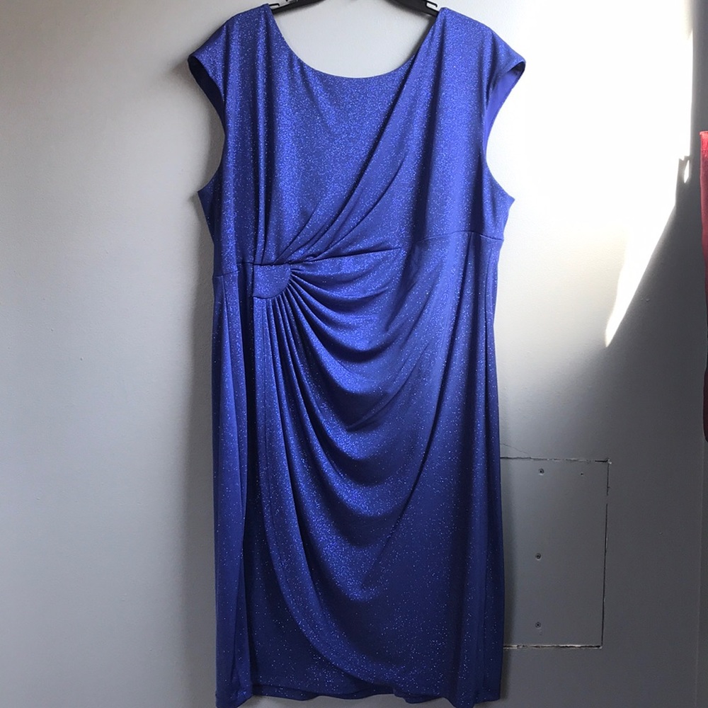 Dress Barn | Blue Sparkly Dress Size 18